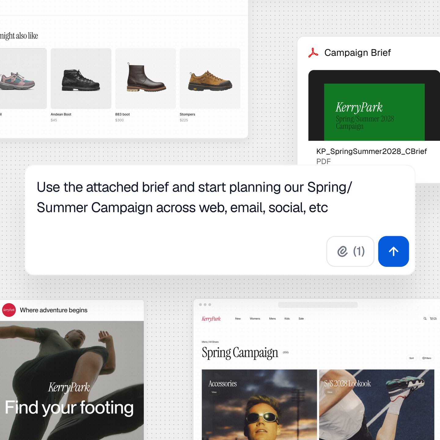 Campaign brief and prompt for planning a campaign across channels